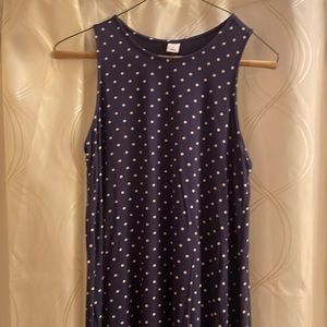 Old Navy Swing Dress, size S, navy & white